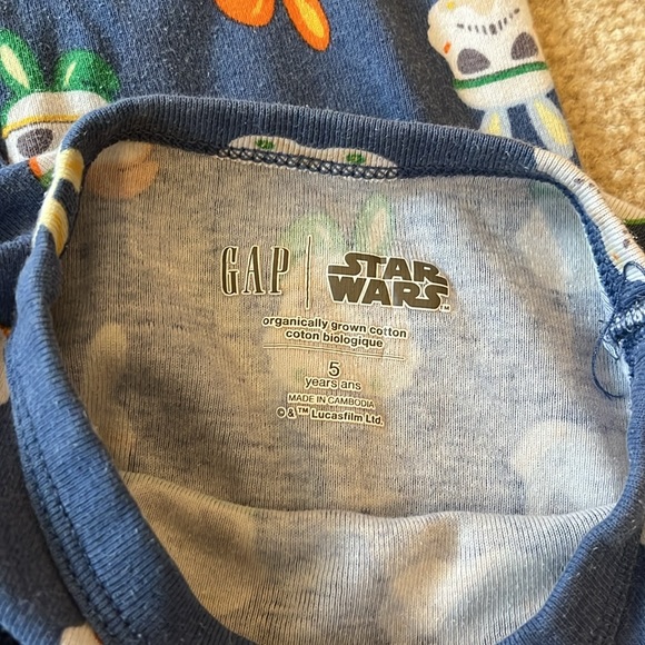 GAP Star Wars Easter pajamas Size 5 - Picture 6 of 6